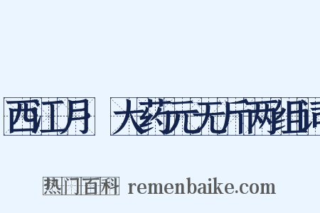 西江月·大药元无斤两组词是什么意思的图片